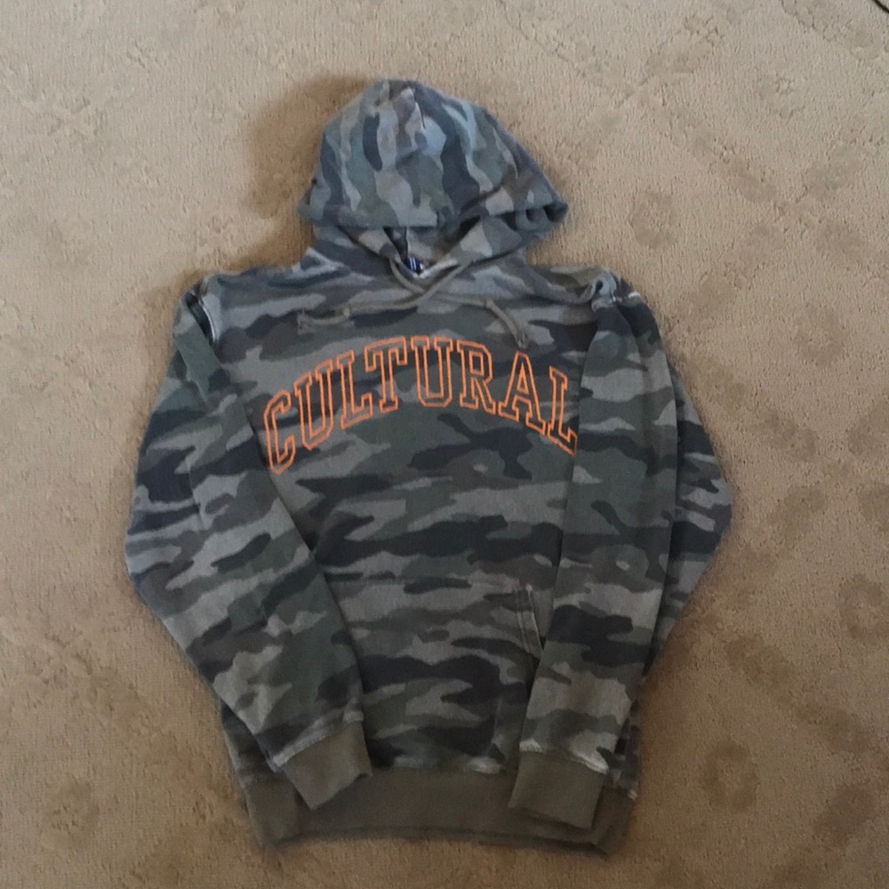 Camouflage/Orange H&M Hoodie